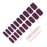 Bordeaux Semicured Gel Nail Wraps - Pretty Fab Nails