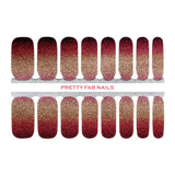 Crimson Ombre - Pretty Fab Nails