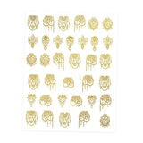 Metallic Gold Nail Stickers