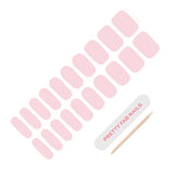 Ballerina Pink Semicured Gel Nail Wraps - Pretty Fab Nails