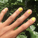 Bright Yellow Smiley - Pretty Fab Nails