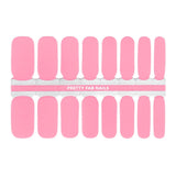 Bubblegum Pink Nail Polish Wraps - Pretty Fab Nails