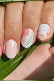 Coral Camo Peach Nail Wraps - Pretty Fab Nails