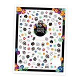 Day of the Dead Skull Nail Stickers
