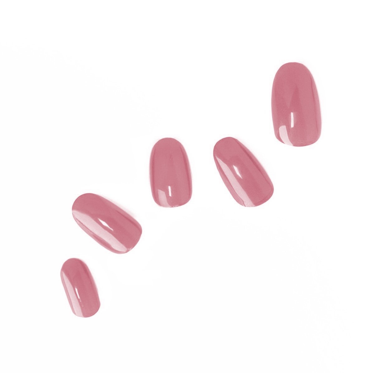 Dusty Rose Semicured Gel Nail Wraps - Pretty Fab Nails