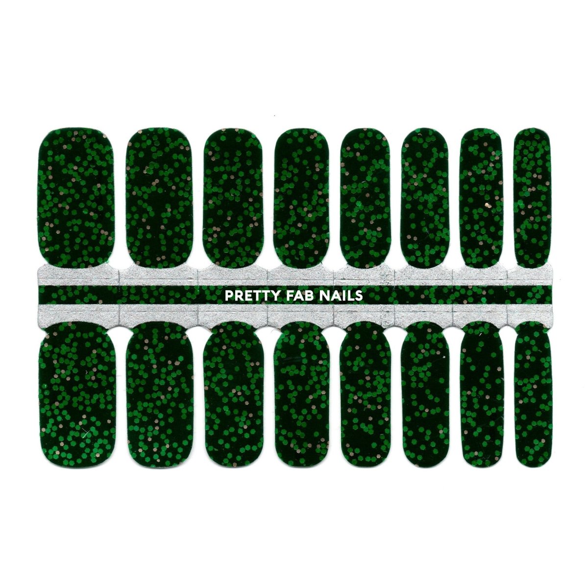 Emerald City Glitter Nail Polish Wraps - Nail Polish Wraps - Pretty Fab Nails - Pretty Fab Nails