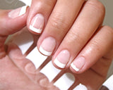 French White Tip Semicured Gel Nail Wraps - Pretty Fab Nails