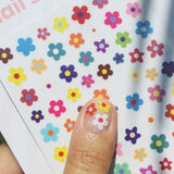 Groovy Flower Nail Stickers
