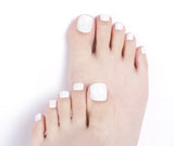 Just White – Gel Pedicure - Pretty Fab Nails
