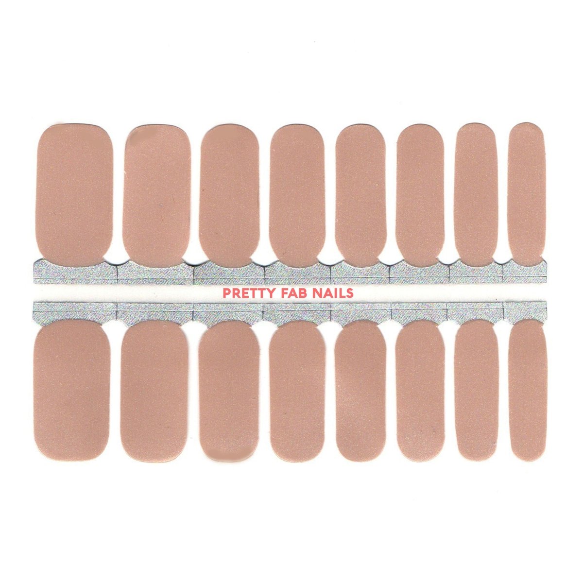 Pale Peach Nail Wraps - Pretty Fab Nails