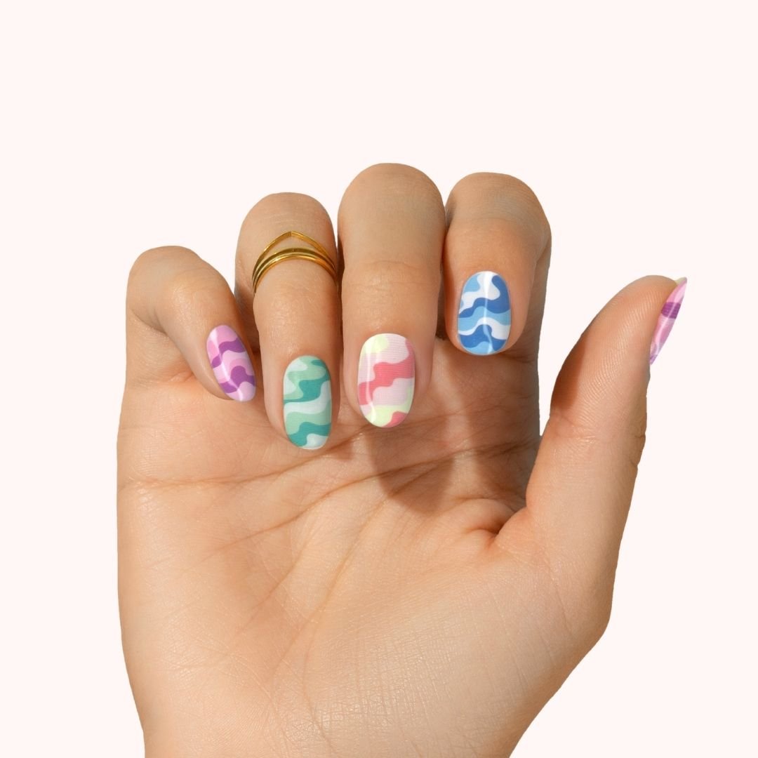 Pastel Waves Deluxe - Pretty Fab Nails