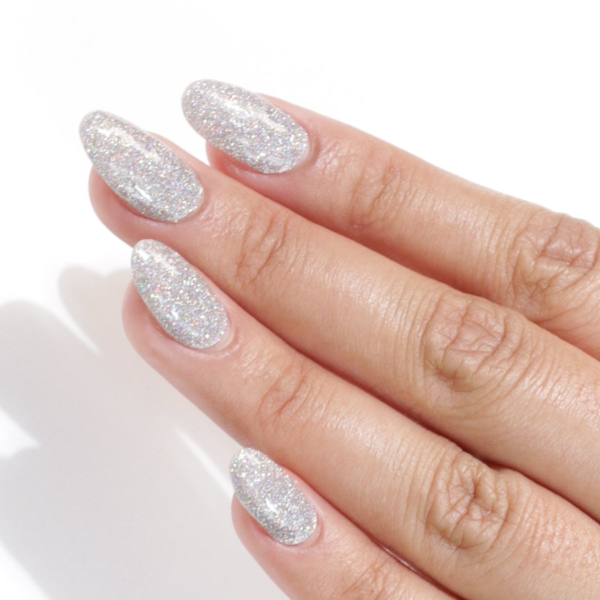 ELENA Press on Nails Silver Glitter Tips Set of 10 Luxury Made to Order  Nails - Etsy Hong Kong