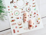 Rustic Christmas Nail Art Stickers