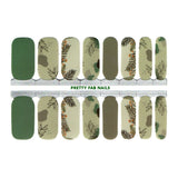 Sage Green Leaves Nail Wraps - Pretty Fab Nails