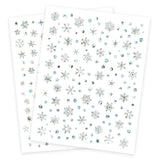 Silver Snowflake Nail Sticker Set