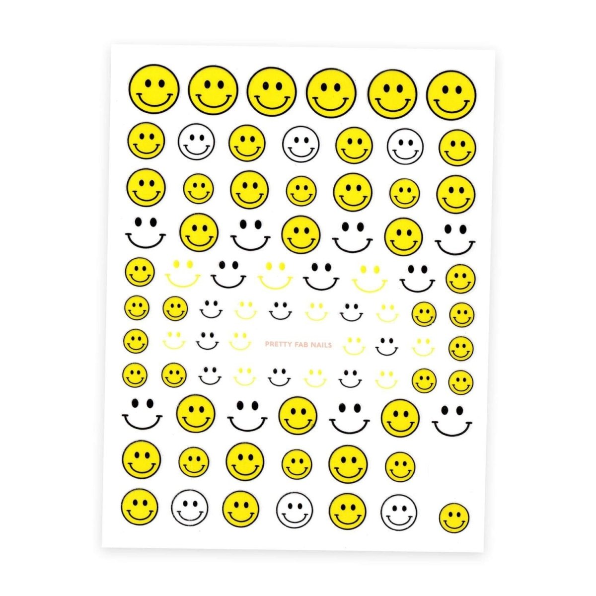 Smiley Face Nail Art Stickers
