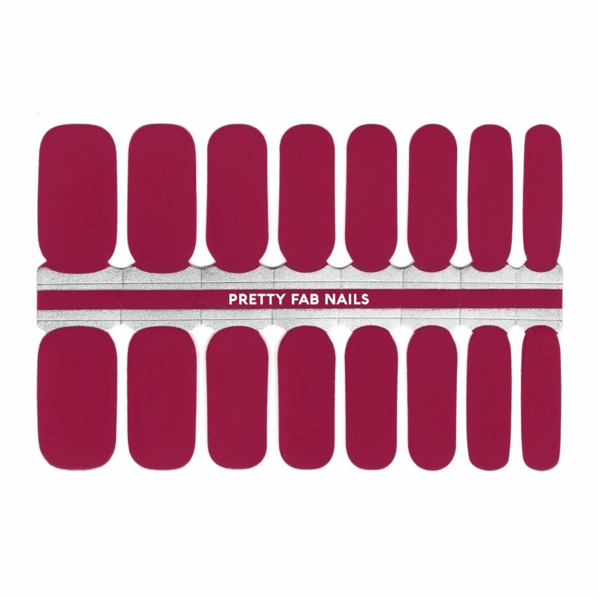 Fuchsia Dark Pink Nail Polish Strips - Nail Polish Wraps - Pretty Fab Nails - Pretty Fab Nails